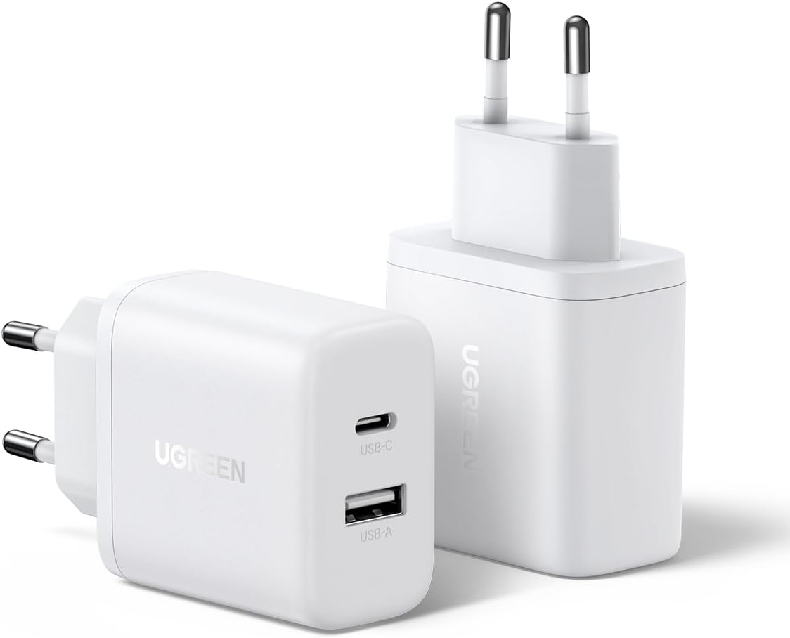 Detalle de UGREEN Zapix 20W Caricatore USB C GaN 2 porte