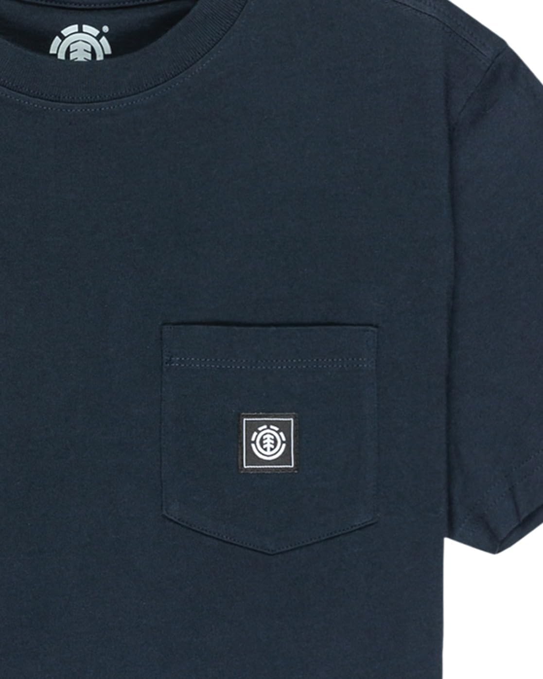 Detalle de Element Icon Label Pocket Y T-Shirt Garçon (Lot de 1) – coton biologique avec poche logo