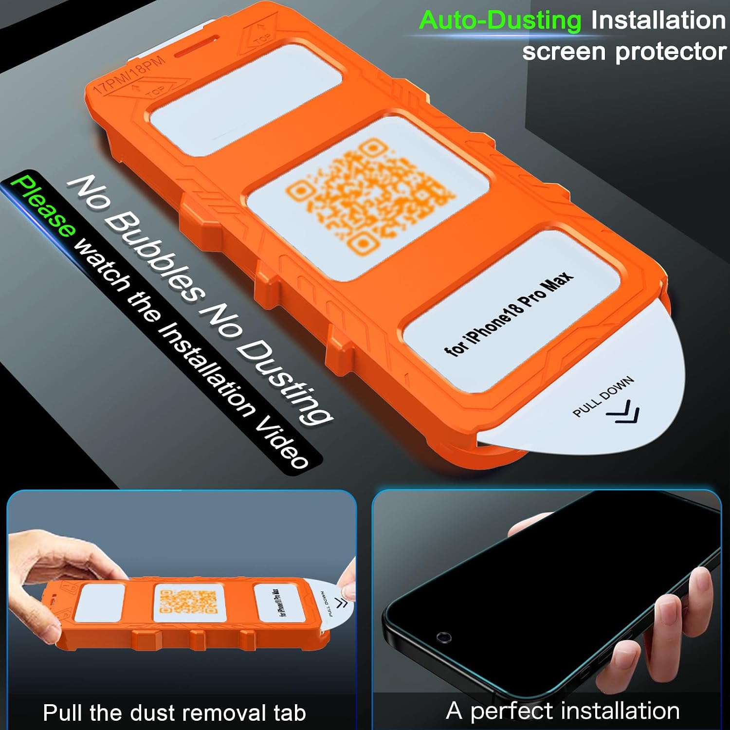 Detalle de IMBZBK pour 18 Pro Max Privacy Screen Protector, 24° Filter, 3+3 Pack