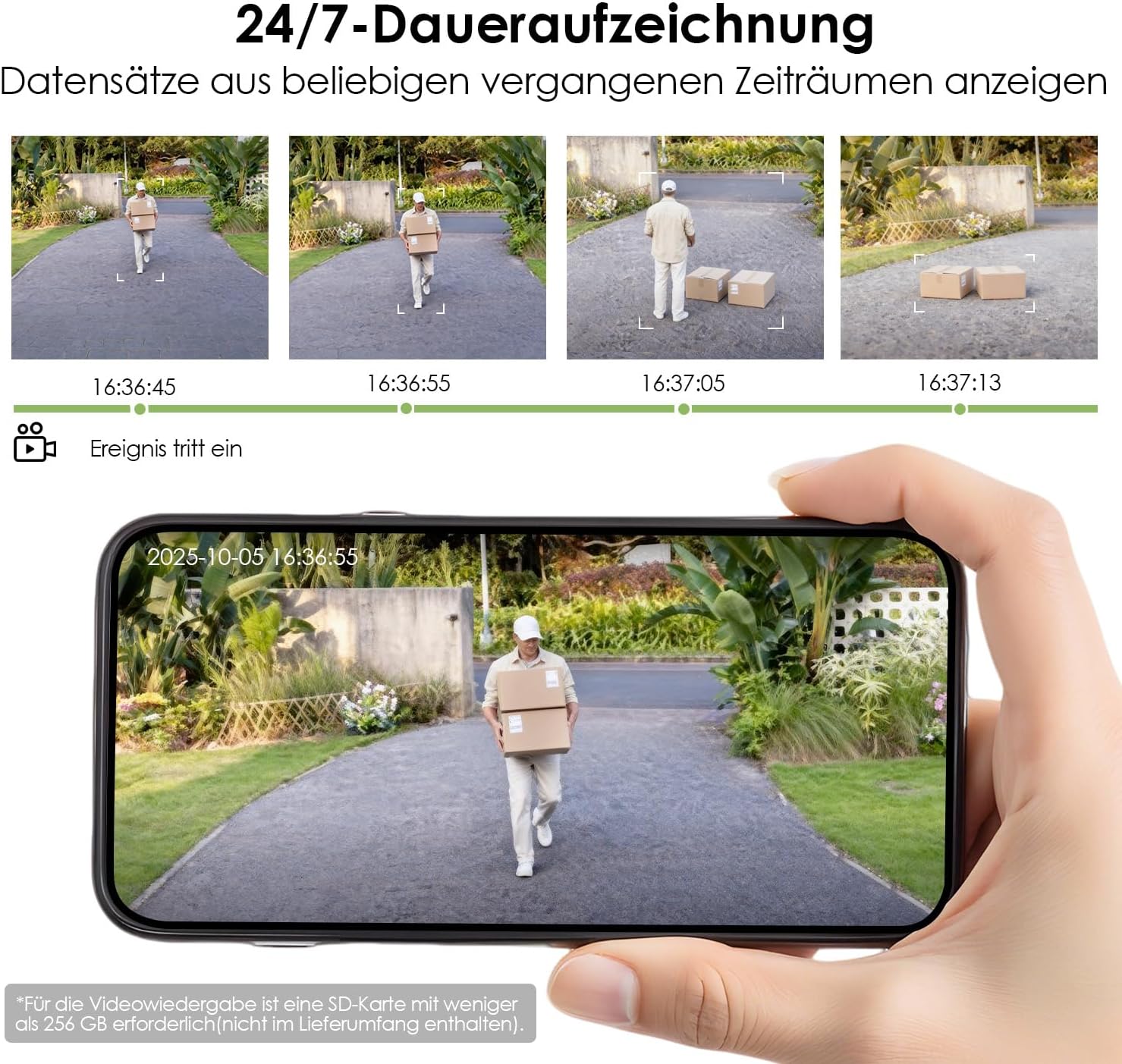 Detalle 2 de CZEview 2.Gen Überwachungskamera Außen Solar 2K