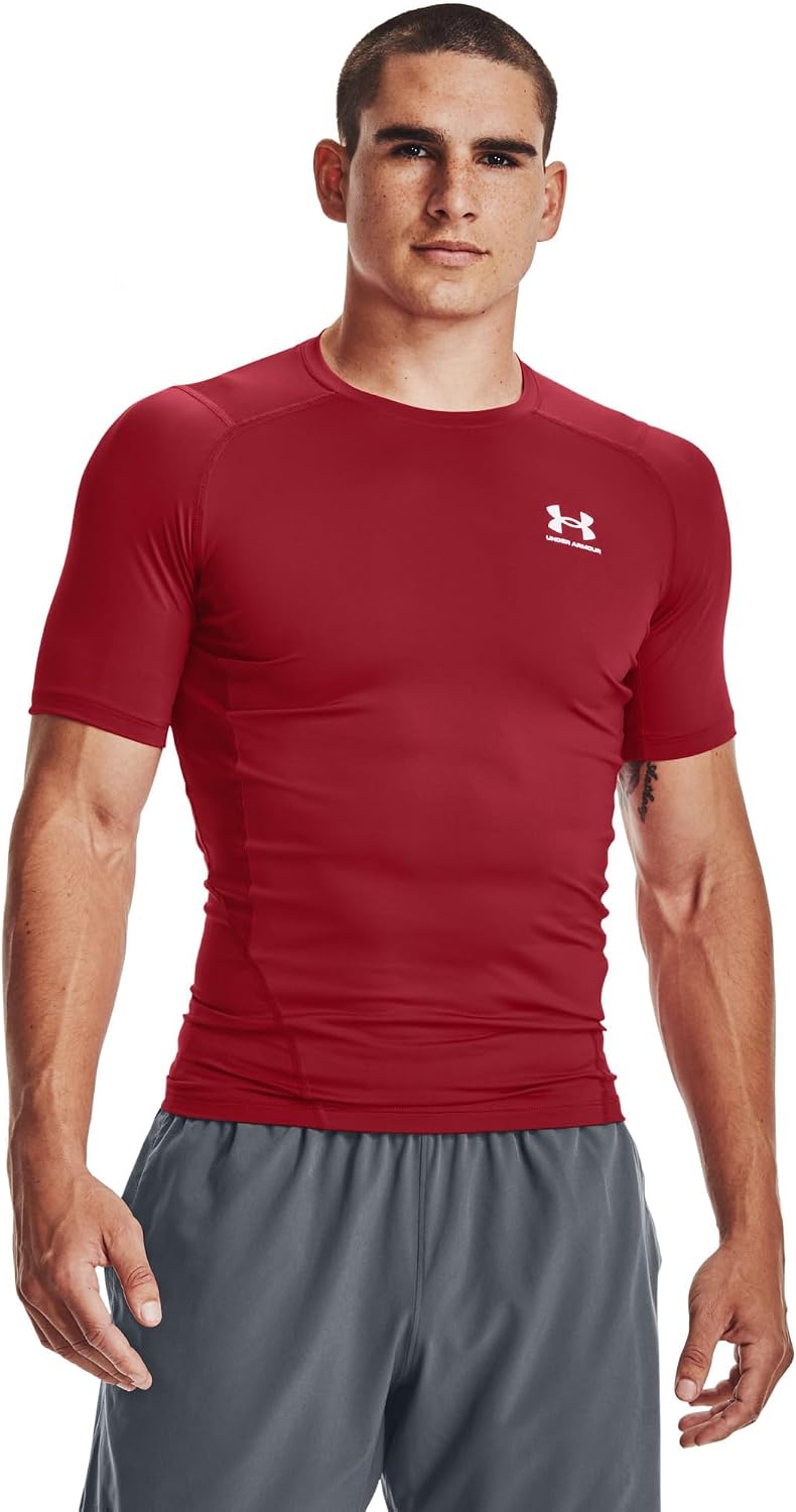 Thumbnail 3 de Under Armour HeatGear Compression Shirt da uomo – Black/White, M