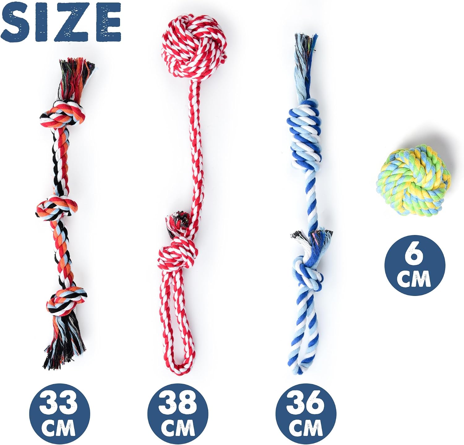 Detalle 2 de Fida 4 Pack Dog Toys for Small Dogs