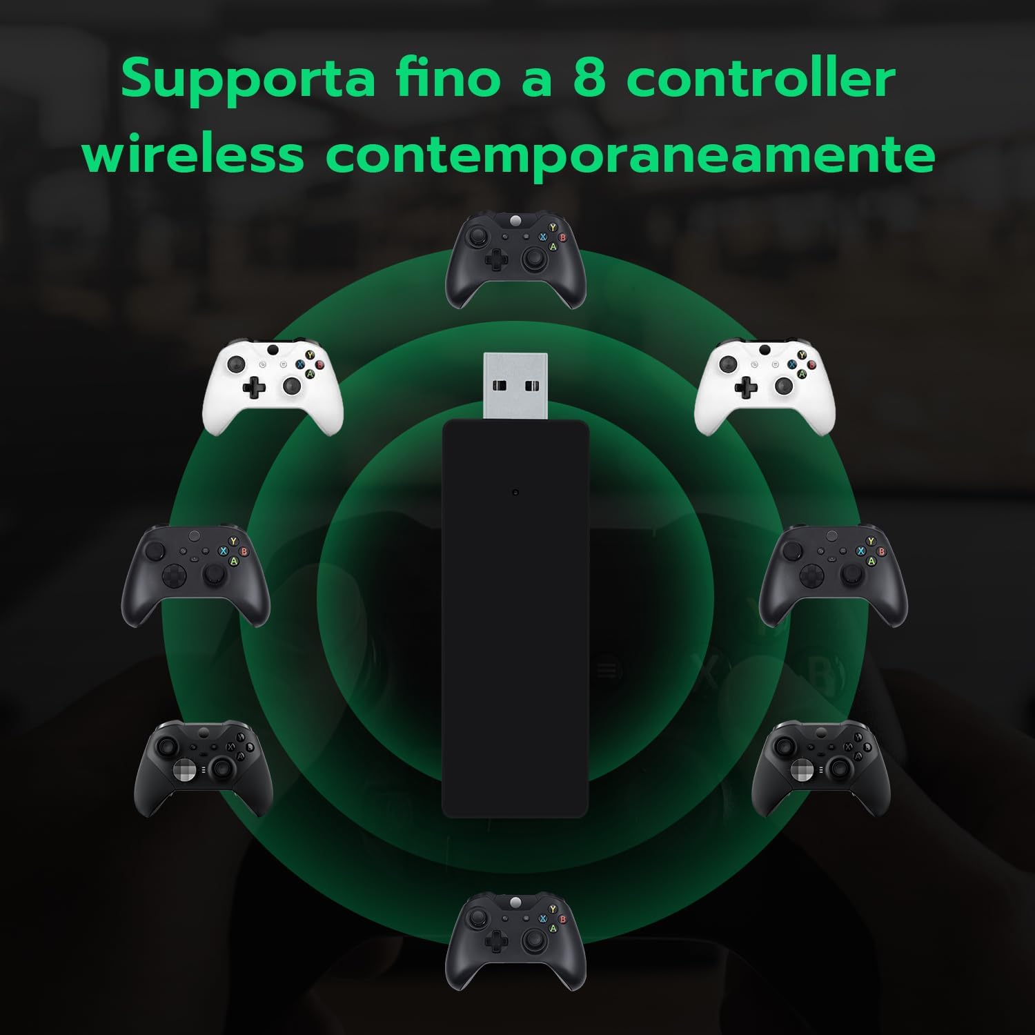 Detalle 2 de Mcbazel Adattatore Wireless Xbox per PC