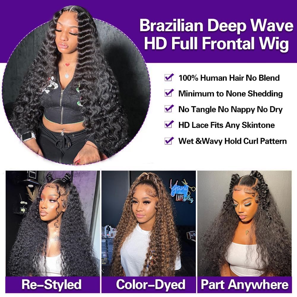 Thumbnail 3 de Durya Deep Wave 30-inch 220% Density Wig