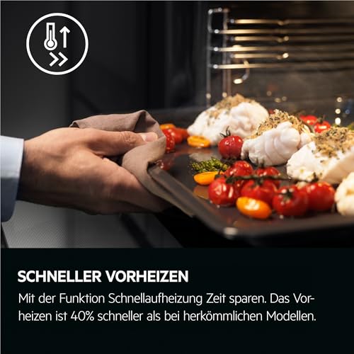Thumbnail 8 de AEG 5 Einbaubackofen OU5PB40WSM – Ringheißluft, Pyrolyse-Selbstreinigung, schnelle Aufheizung