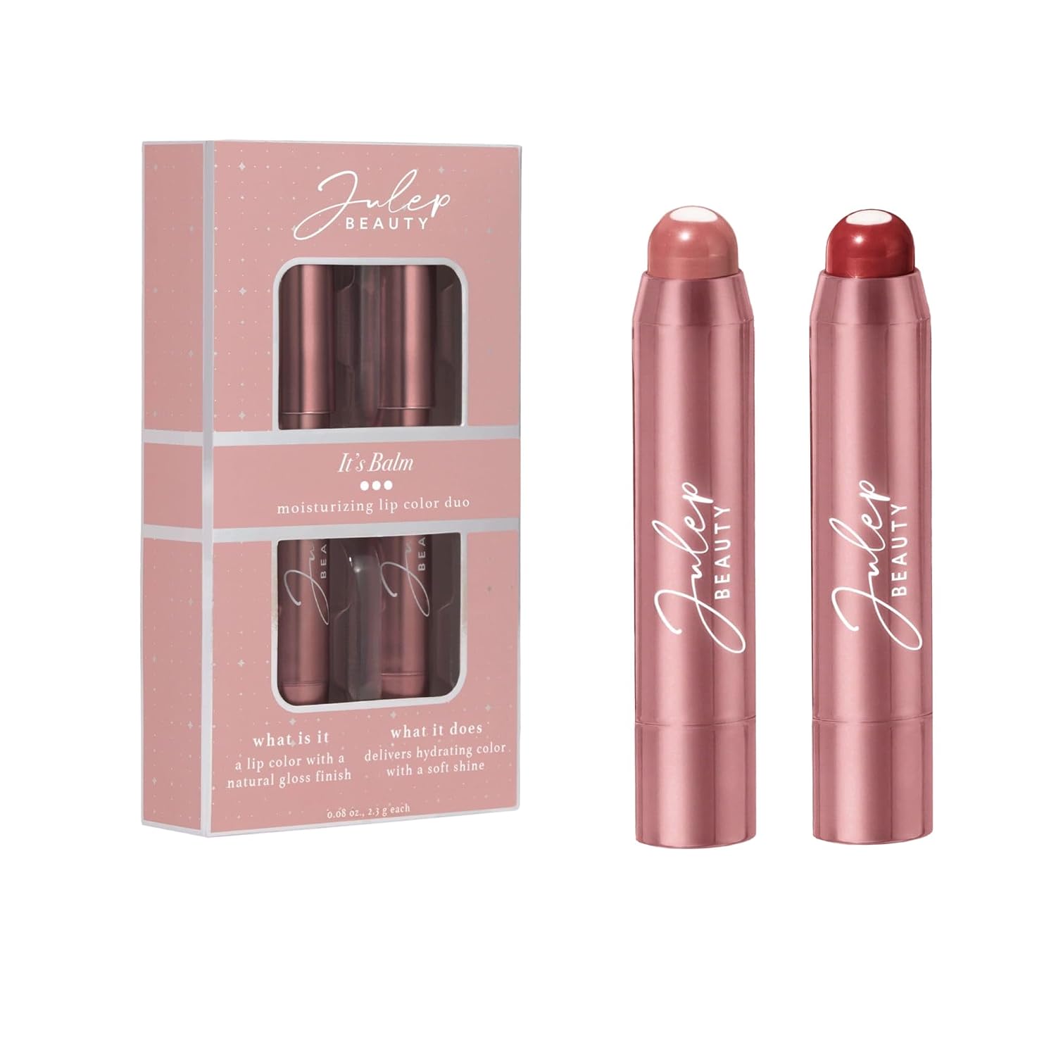 Detalle de Julep It's Balm Moisturizing Lip Crayon Set, Vintage Mauve & Brandy Wine