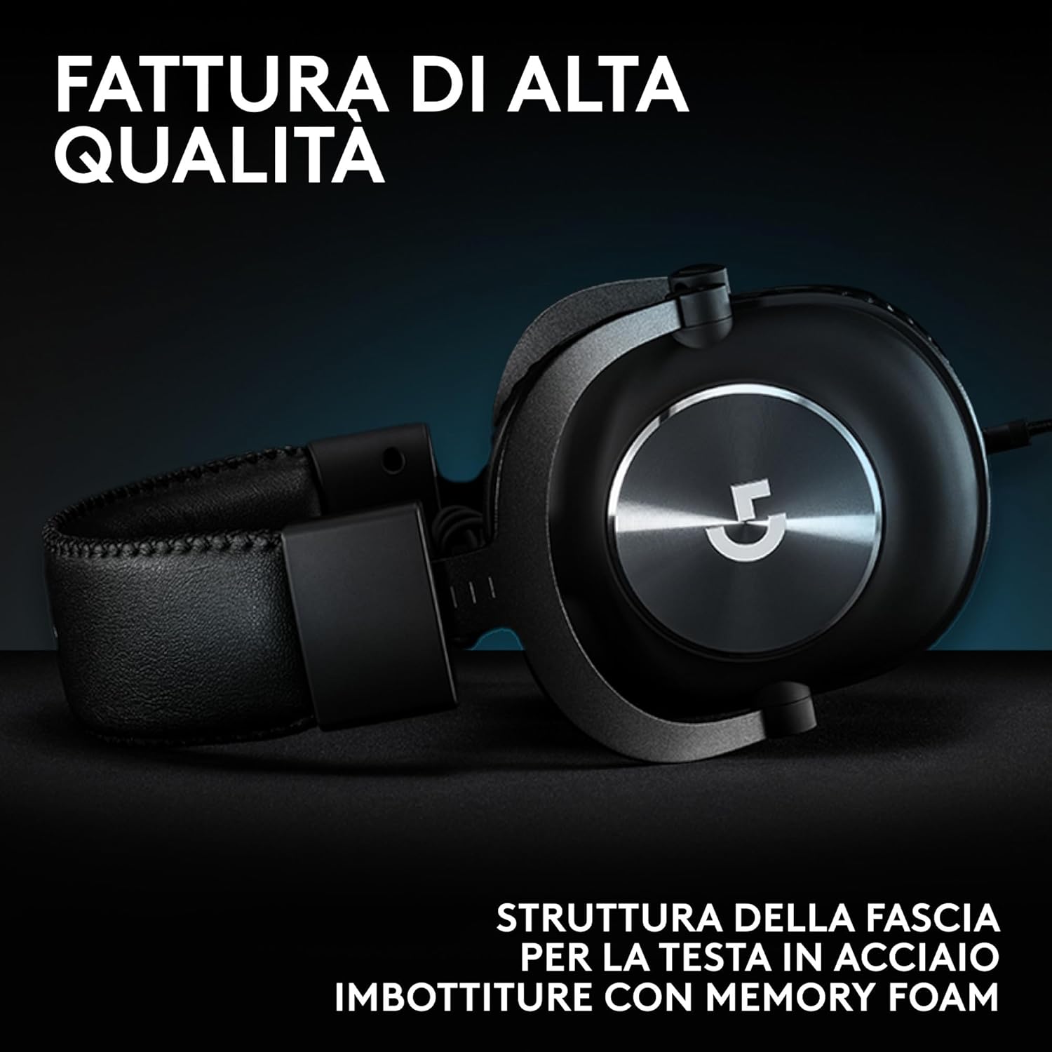 Detalle 2 de Logitech G Pro X SE: cuffie da gioco cablate con microfono staccabile e DAC USB