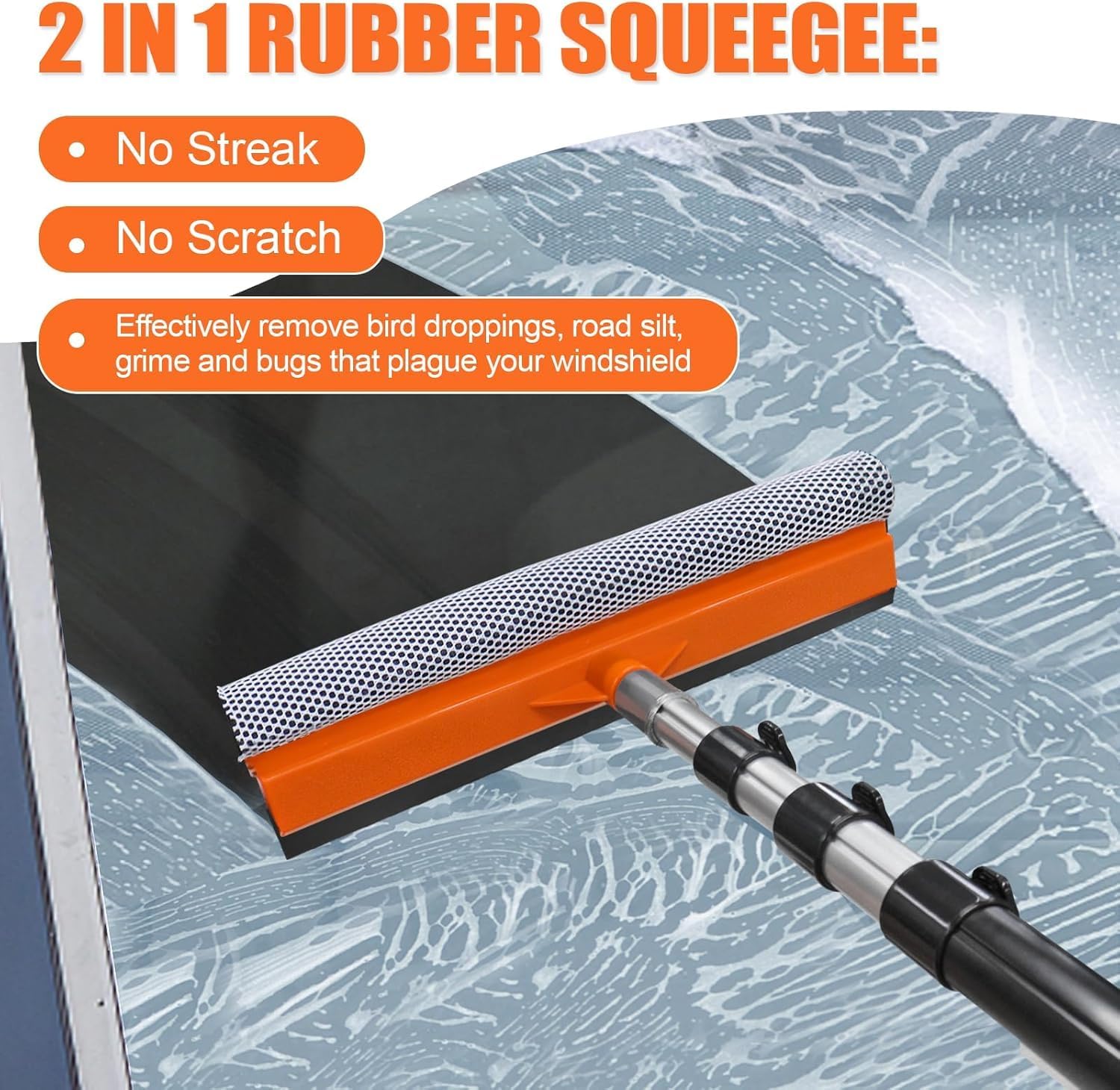 Detalle de ARTIPOLY Car Cleaning Kit 12ft extension pole
