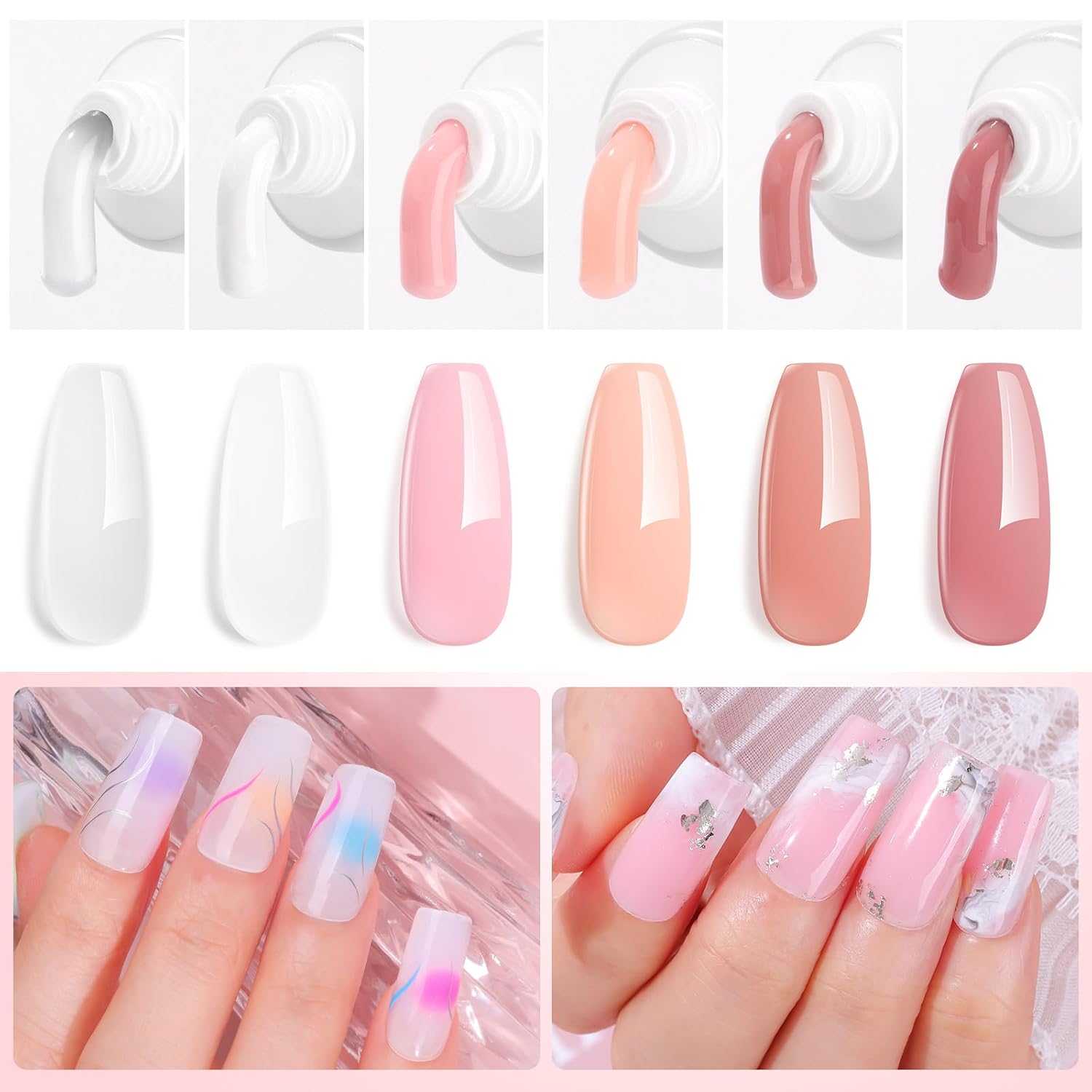 Detalle 2 de Makartt Poly Nail Gel Kit 15 mL