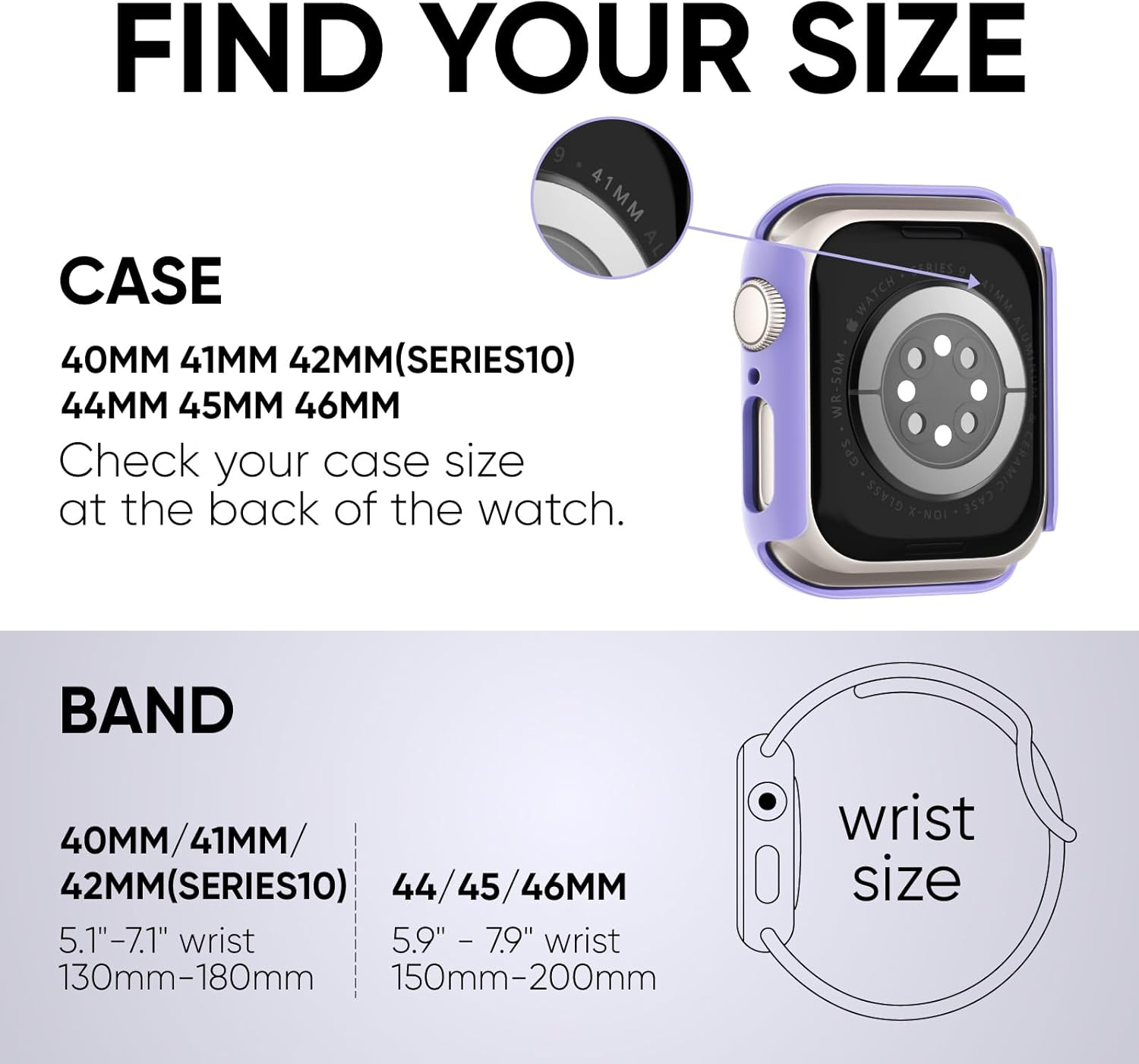 Thumbnail 4 de Joehwerr 3‑in‑1 Apple Watch Strap, Case & Screen Protector – Violet, 42mm