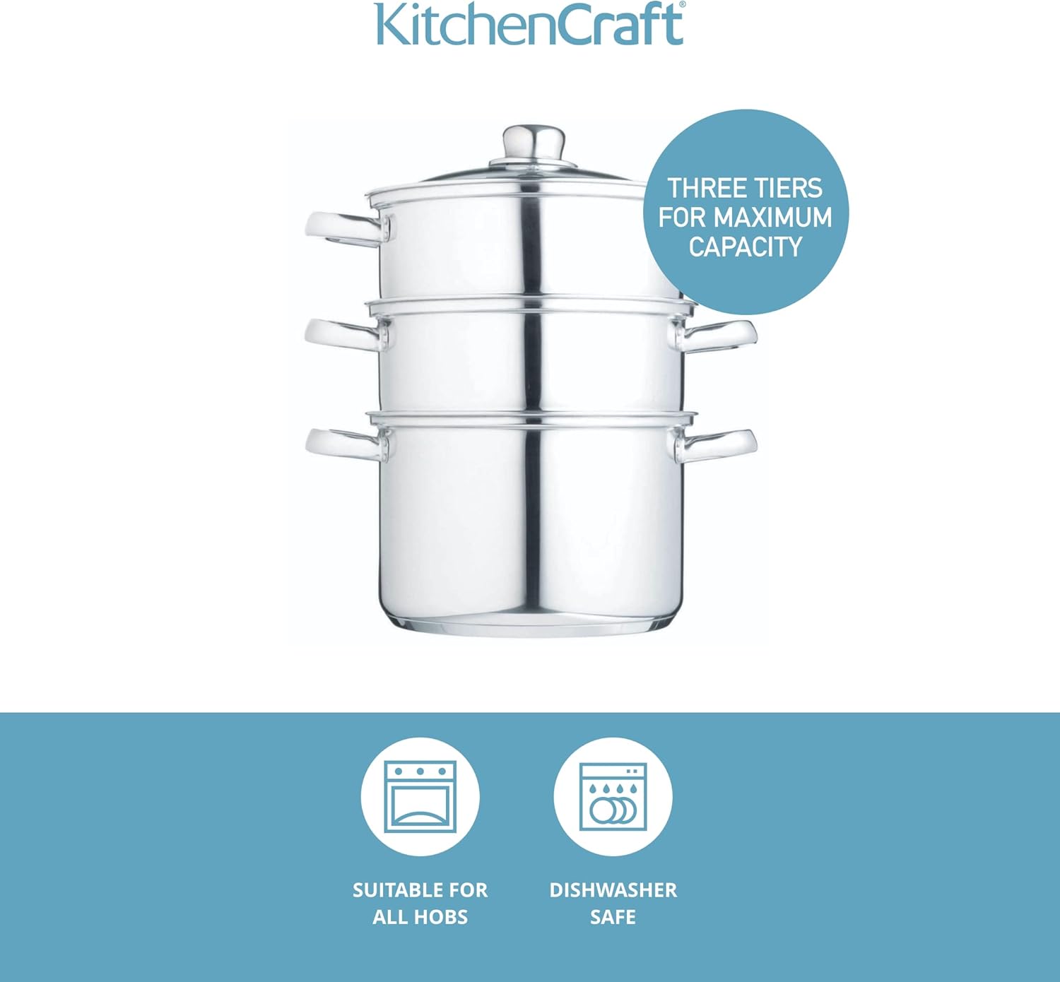 Thumbnail 2 de KitchenCraft cuiseur vapeur 22 cm