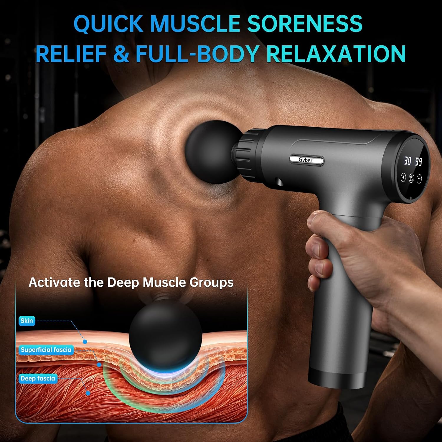 Detalle 2 de Gvber Massage Gun