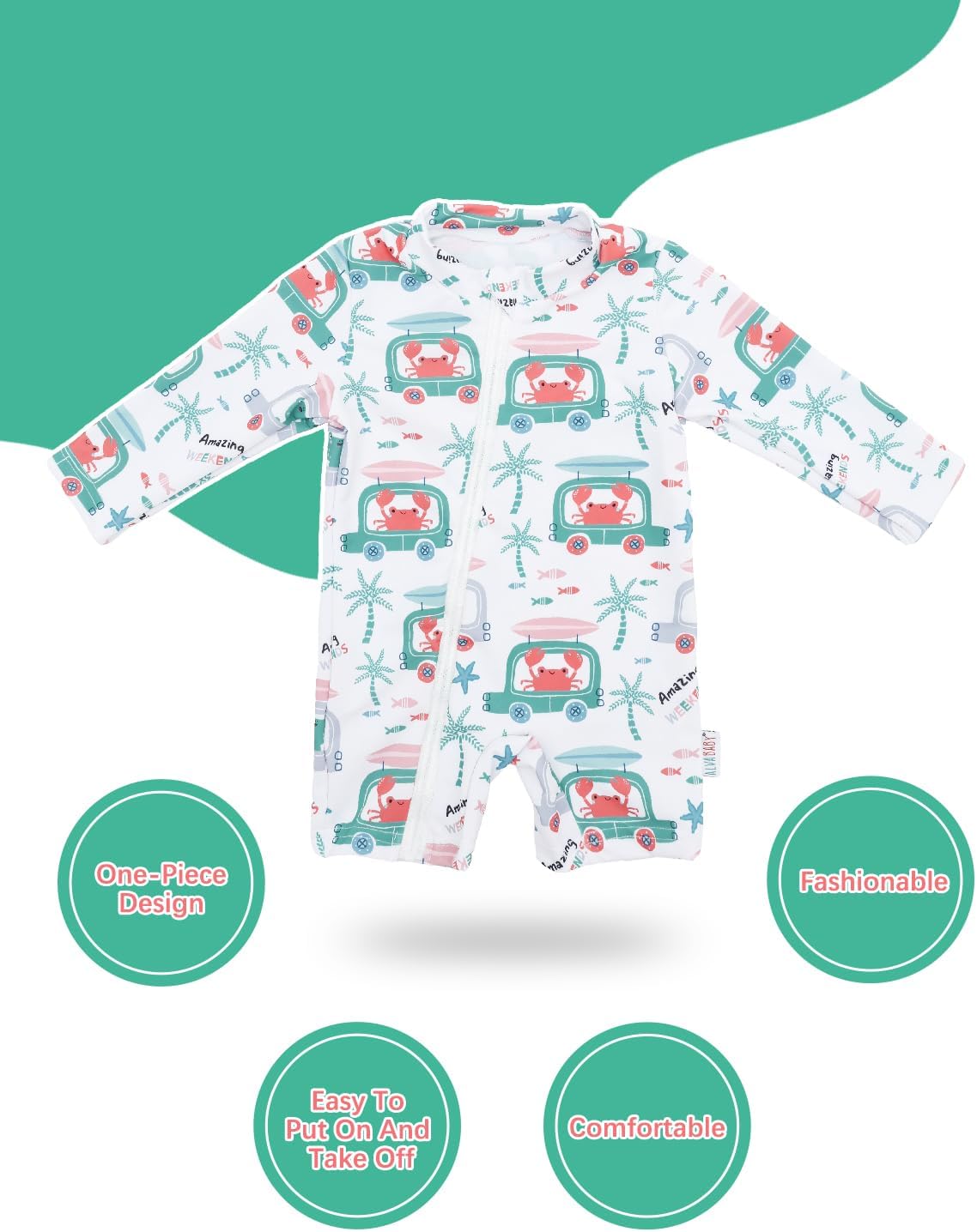 Thumbnail 3 de ALVA Baby Swimsuit, UPF 50+