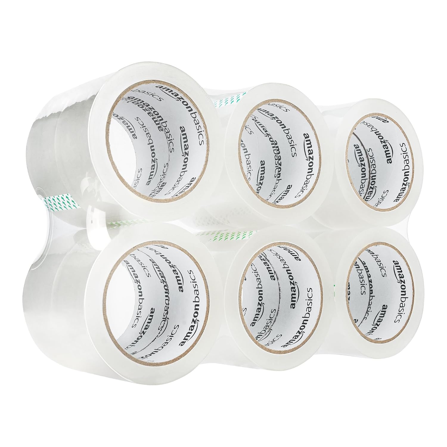 Detalle de Amazon Basics Paketband 12 Stück 10,4×10,4×4,8 cm