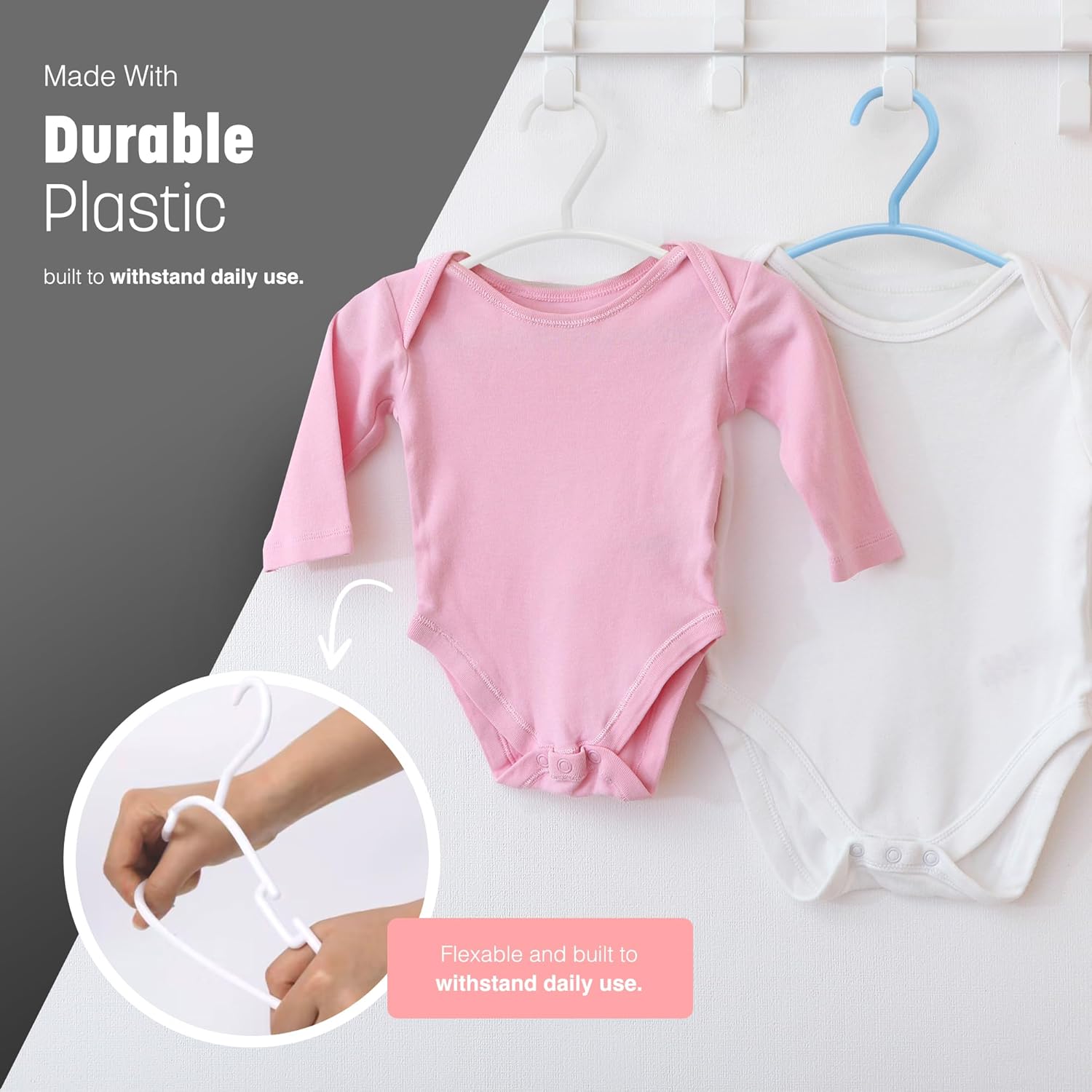 Thumbnail 4 de KEPLIN 36 Pack Baby Hangers 27x15cm space-saving