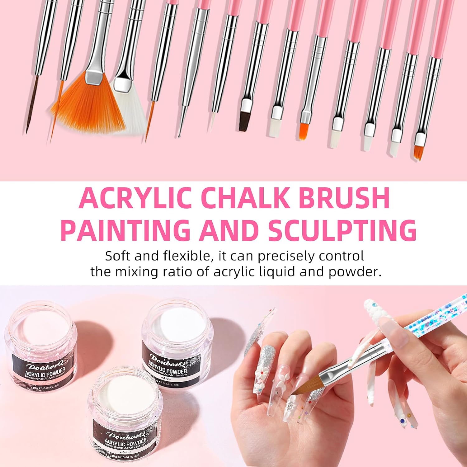 Thumbnail 6 de Acrylic Nail Art Kit with UV Lamp