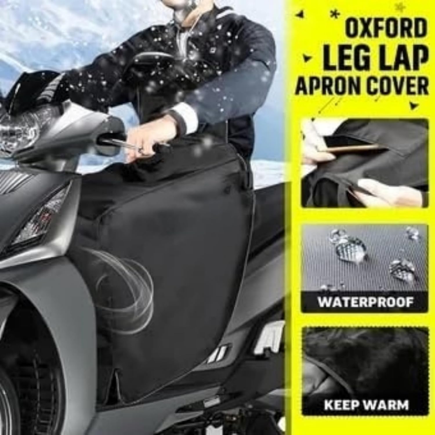 Detalle 2 de FINEVERNEK Manta Moto Piernas impermeable