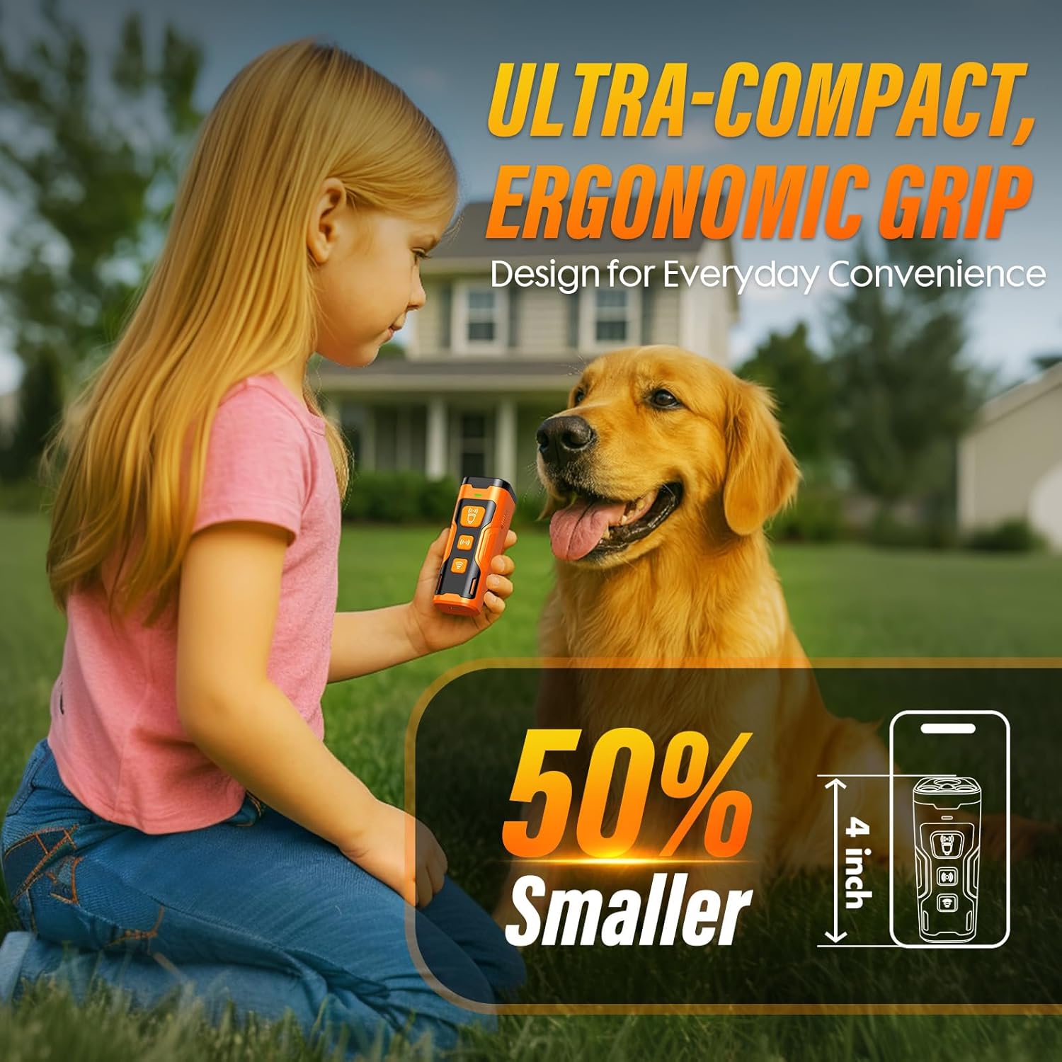 Thumbnail 5 de YUYQA Dog Bark Deterrent Device (3X Ultrasonic) with 6 Training Modes, Up to 23 FT Range
