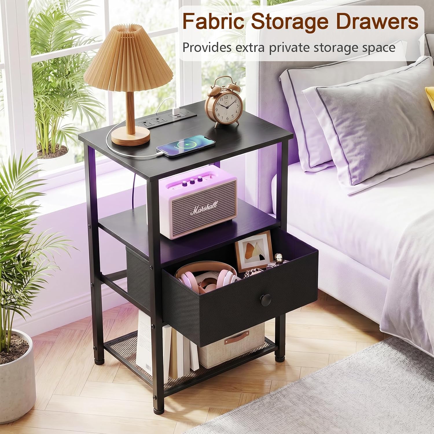Thumbnail 5 de LOAKEKEL Nightstands Set of 2