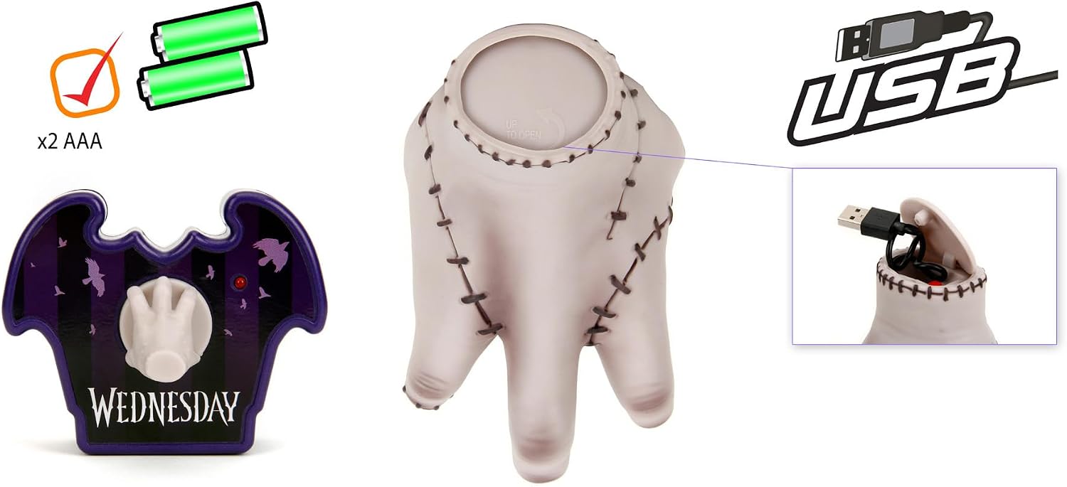Detalle de Jada Toys Wednesday Addams Thing Ready To Run Remote Control 1:1 Scale for 8 yrs+