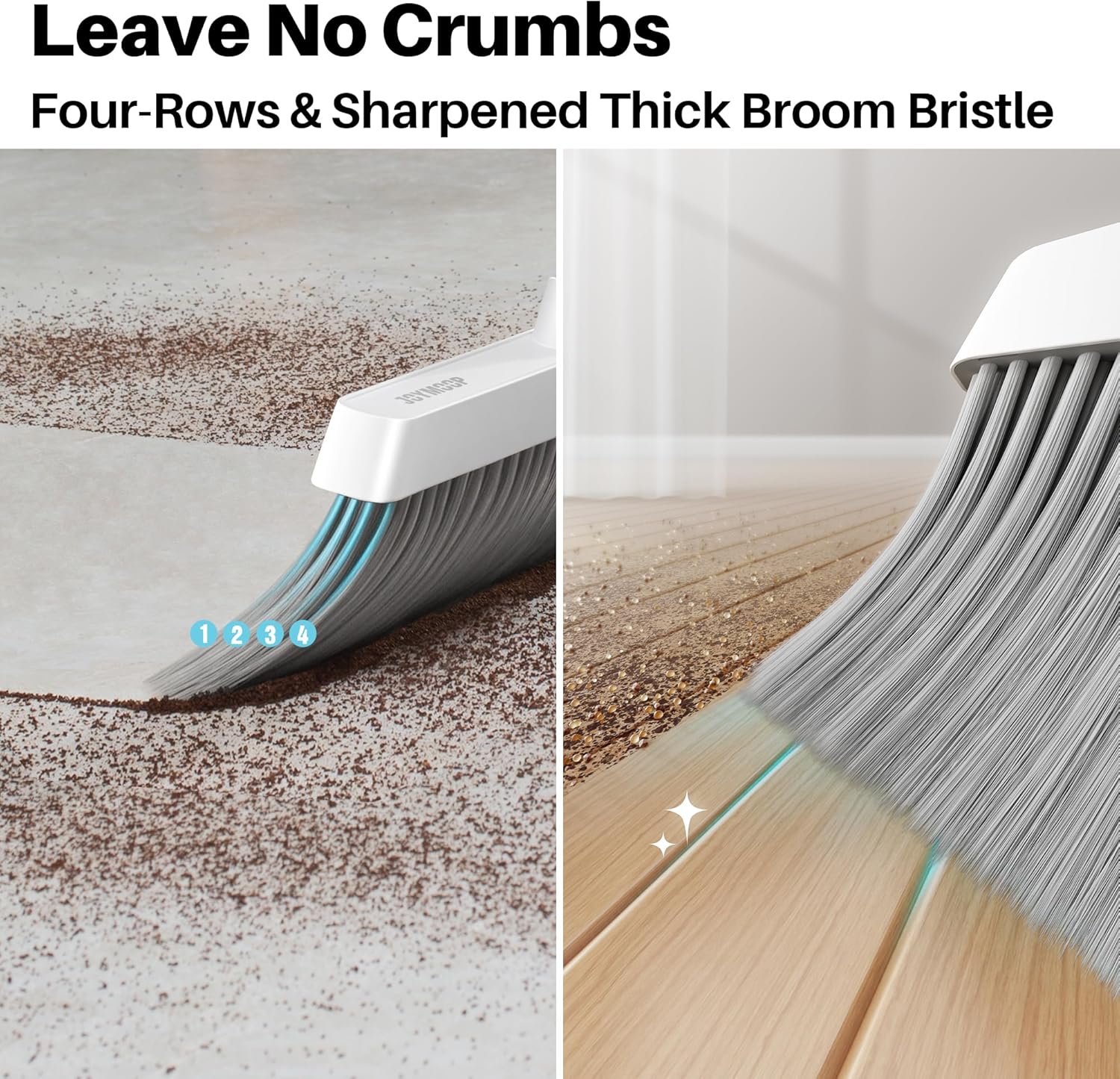 Thumbnail 4 de JOYMOOP White Broom & Dustpan Set