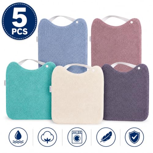Thumbnail 9 de HOMYBABY Pack 5 Baberos Rizo Bebe Impermeables – Guardería y BLW, Reutilizables