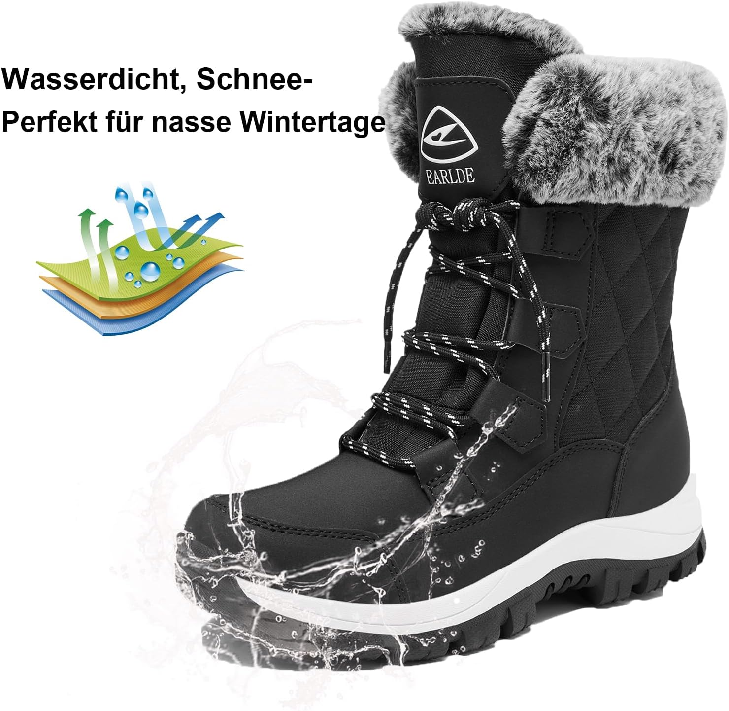 Thumbnail 3 de EARLDE Winterstiefel Damen wasserdicht