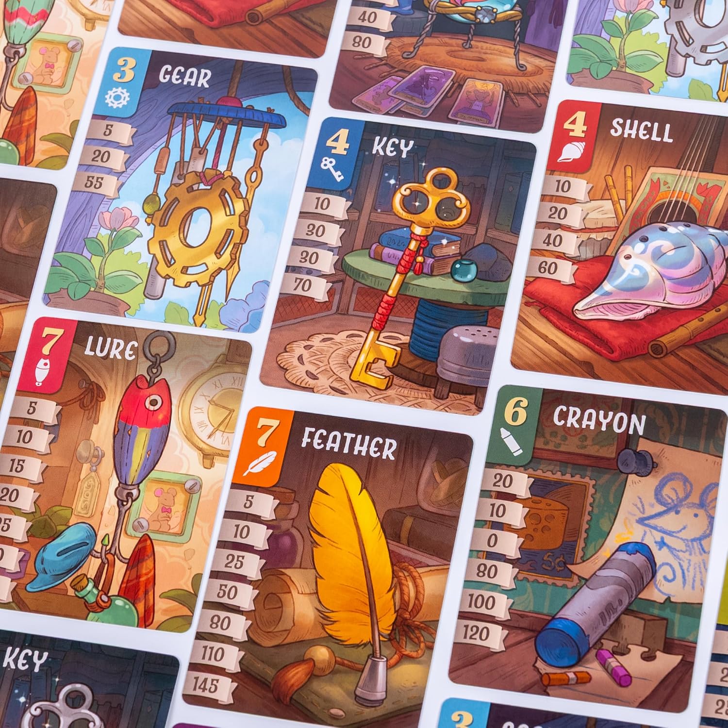 Detalle 1 de GameHead Trinket Trove 戦略セットコレクションカードゲーム 2〜6人用・約30分