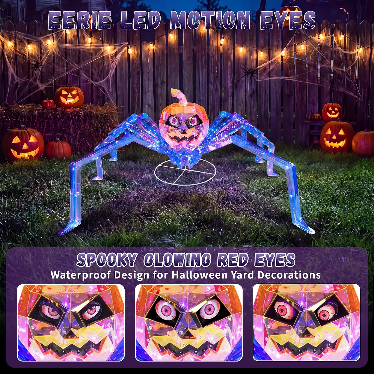 Detalle de MACLLYN Halloween Spider Decoration 47-Inch