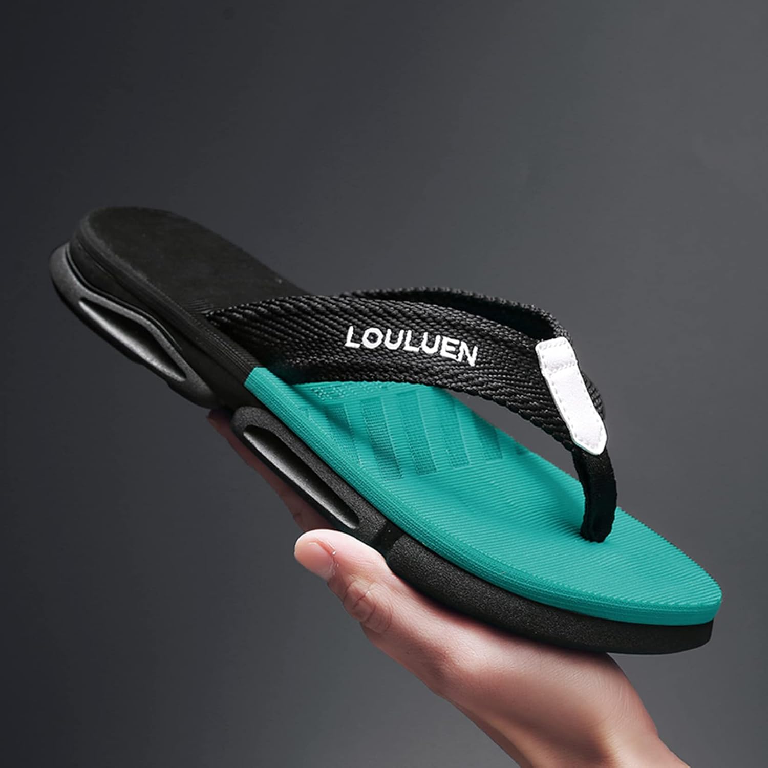 Thumbnail 1 de CELANDA Flip-On Zehentrenner Herren – Strand- & Freizeitflip-Flops (EU 35–45), Grün, Größe 42
