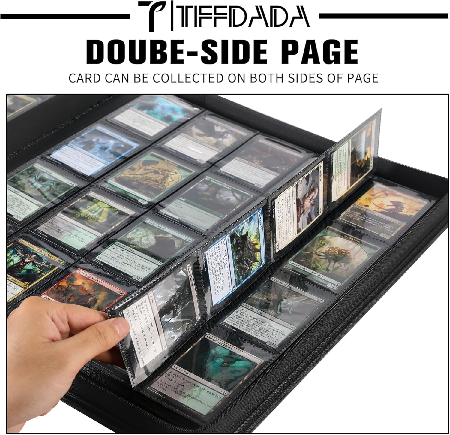 Thumbnail 2 de Premium Trading Card Binder, 20 Pocket: Holds Up to 2000 Cards with Ringless 50 Double-Sided Sleeves