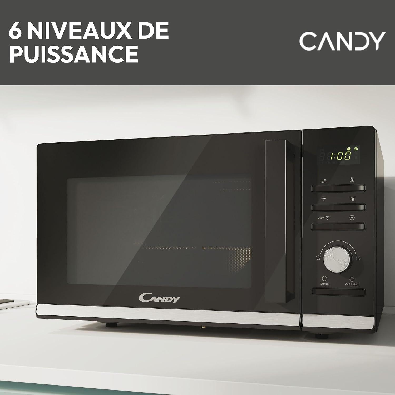 Thumbnail 6 de Candy CMGA25TNDB Four micro-ondes avec grill, 900 W, 25 L, Noir