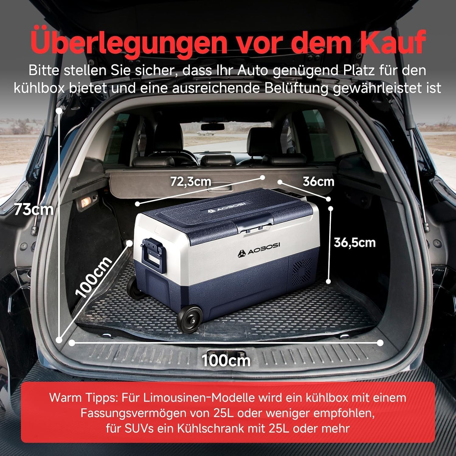 Thumbnail 3 de AAOBOSI Kompressor Kühlbox 36 L