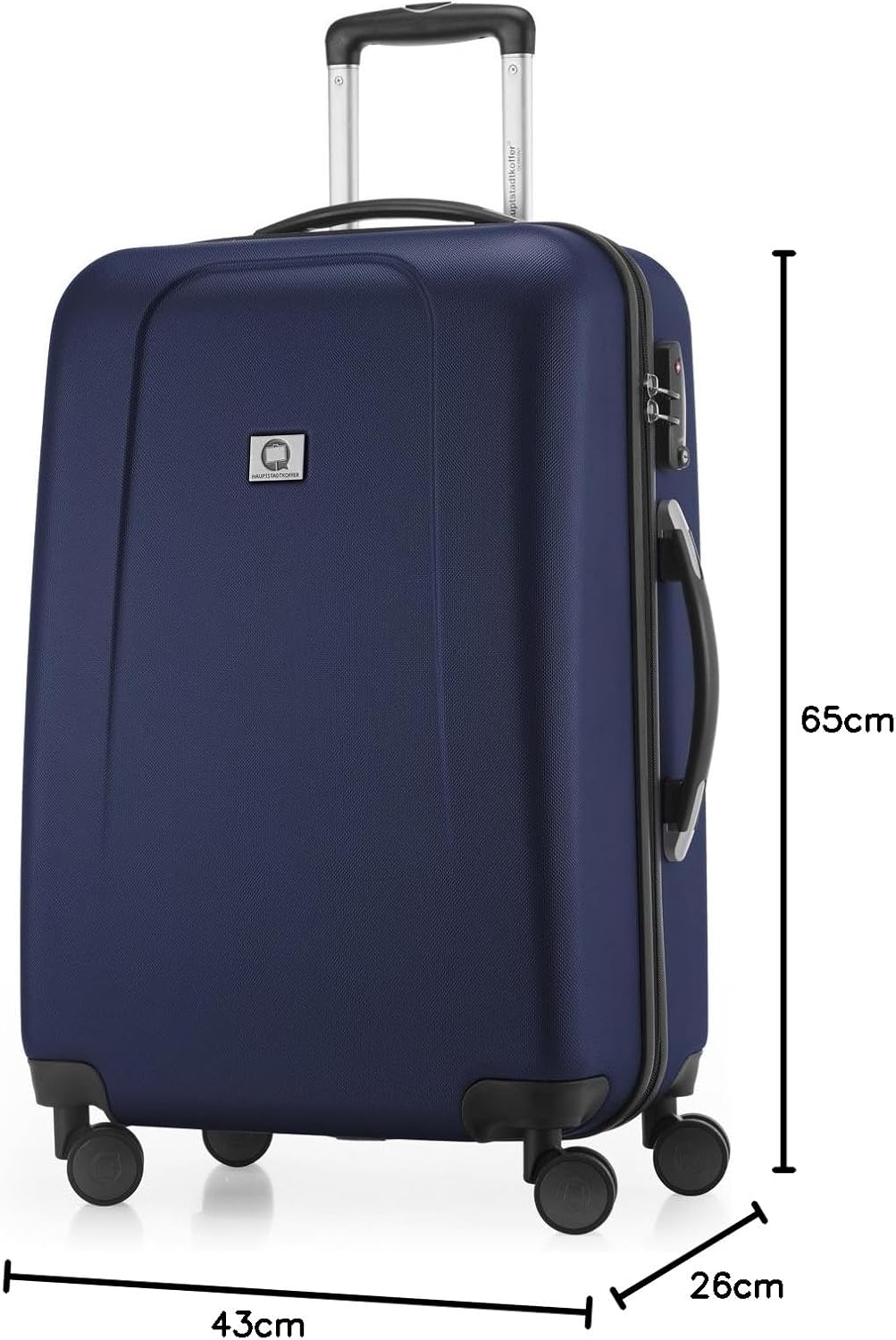 Thumbnail 6 de Hauptstadtkoffer Valigia 65 cm Blu Scuro: robusta, sicura e comoda per vacanze di una settimana