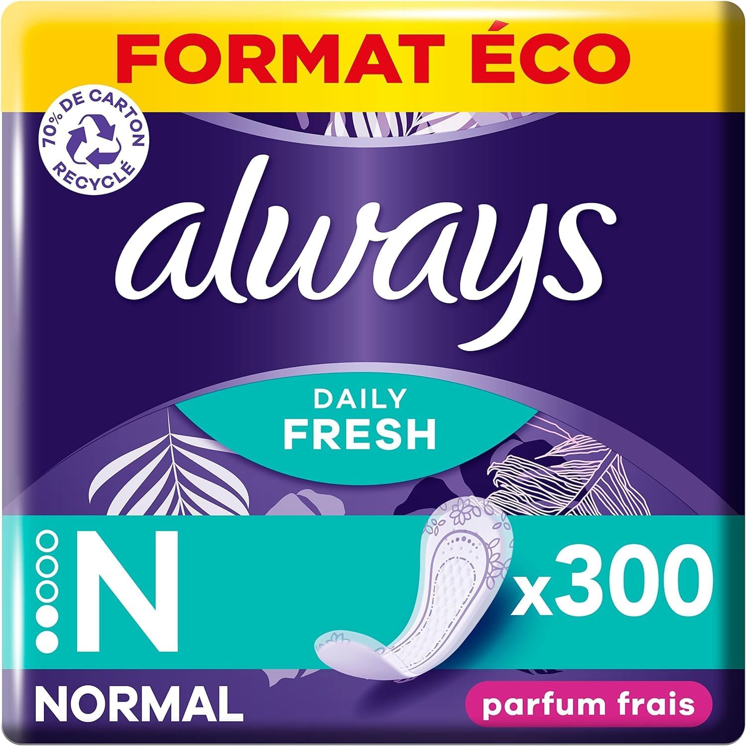 Detalle de Always Daily Fresh Protège‑Slips 300 unités