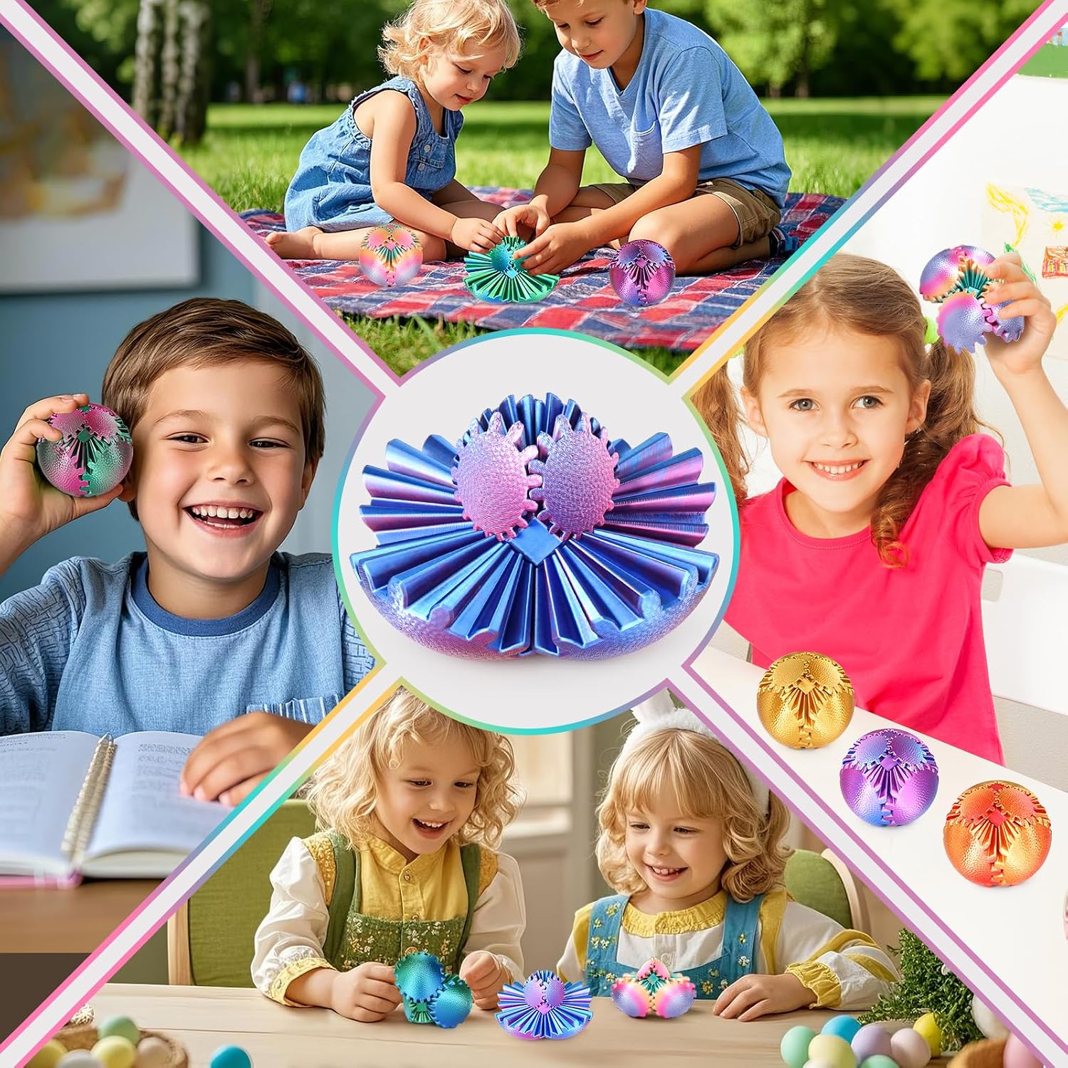 Detalle de Gear Ball Fidget Spielzeug 6 cm