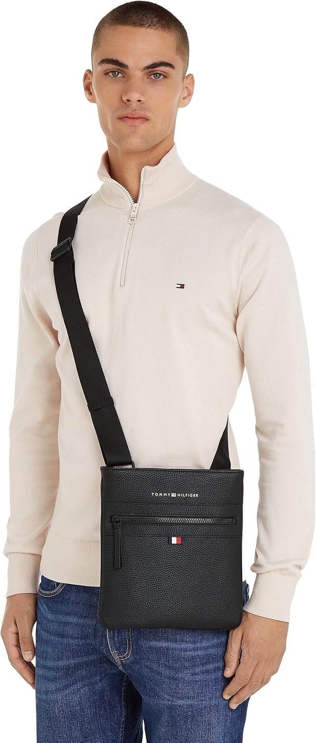 Thumbnail 2 de Tommy Hilfiger Herren Umhängetasche Essential PU Crossover Klein – Schwarz (Black), Einheitsgröße