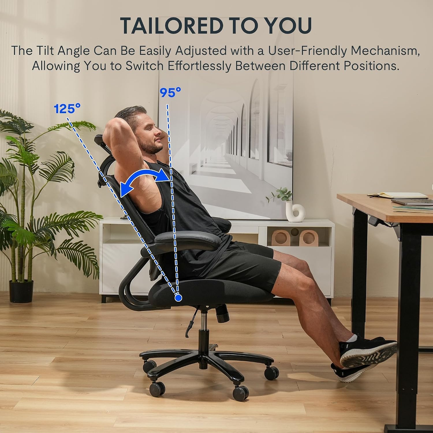 Thumbnail 3 de FLEXISPOT Heavy-Duty Ergonomic Office Chair (227 kg Capacity) for Big & Tall Users