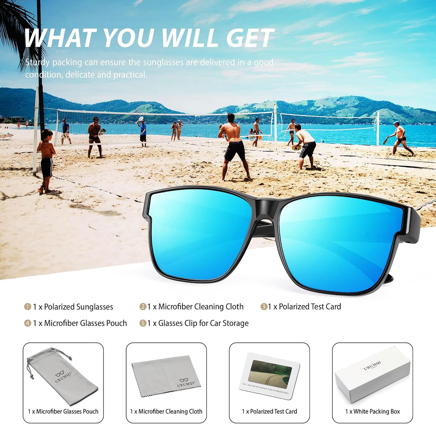 Thumbnail 6 de URUMQI Überzieh Sonnenbrille Über Normalbrille
