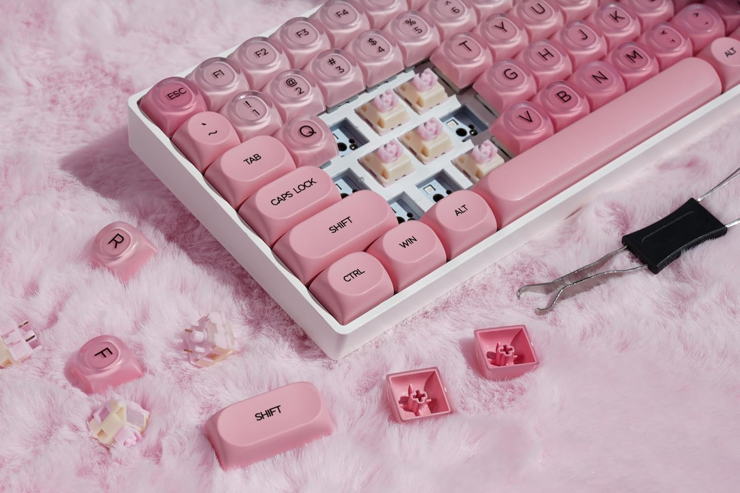 Thumbnail 6 de ZORNHER ZH100 Wireless Mechanical Keyboard: 98% Creamy Jelly MOA Keycaps, Creamy Switches, Full Size in a Compact Form