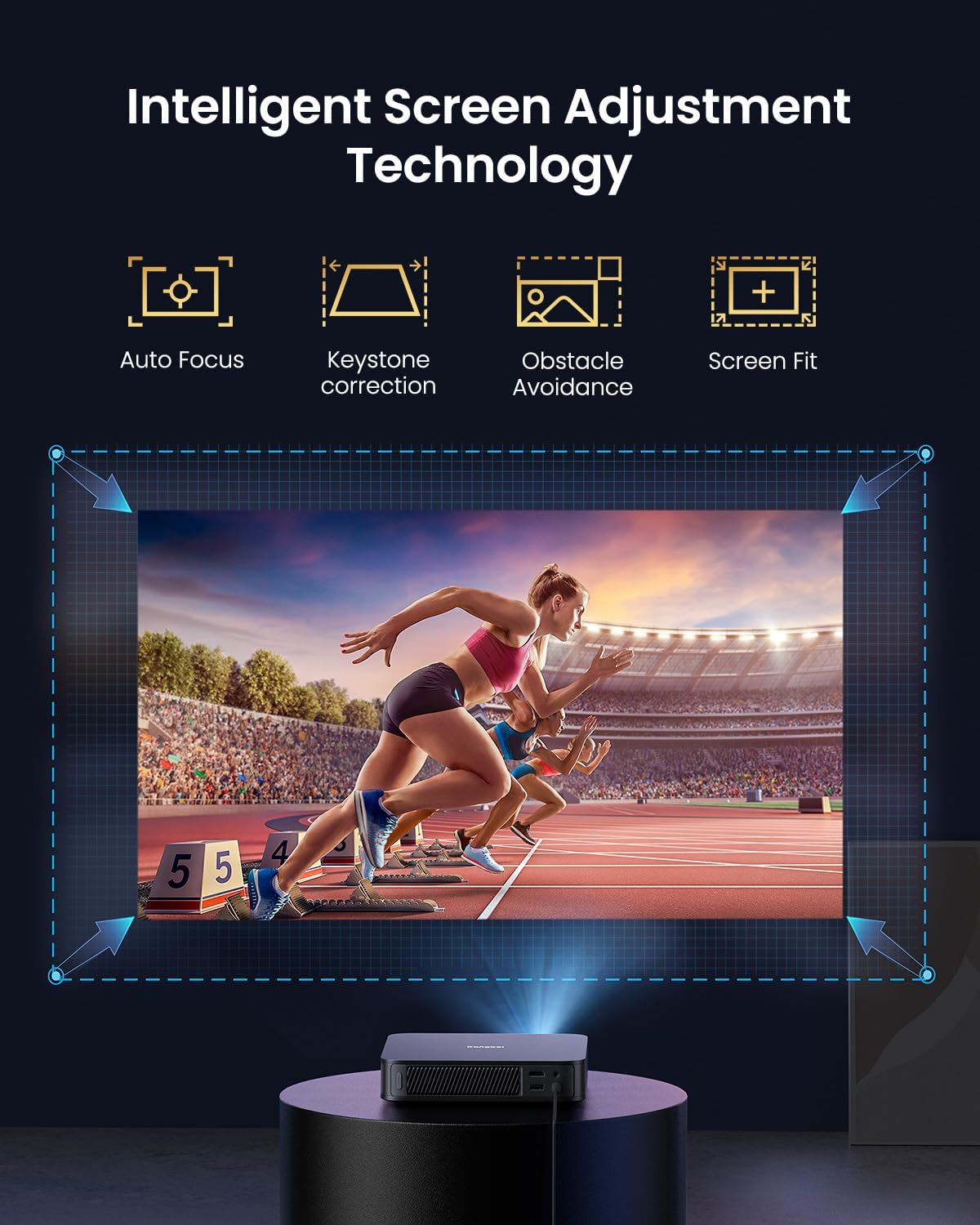 Thumbnail 4 de Dangbei Atom Mini Projector 1080P for Bedroom: Compact Smart Home Theatre