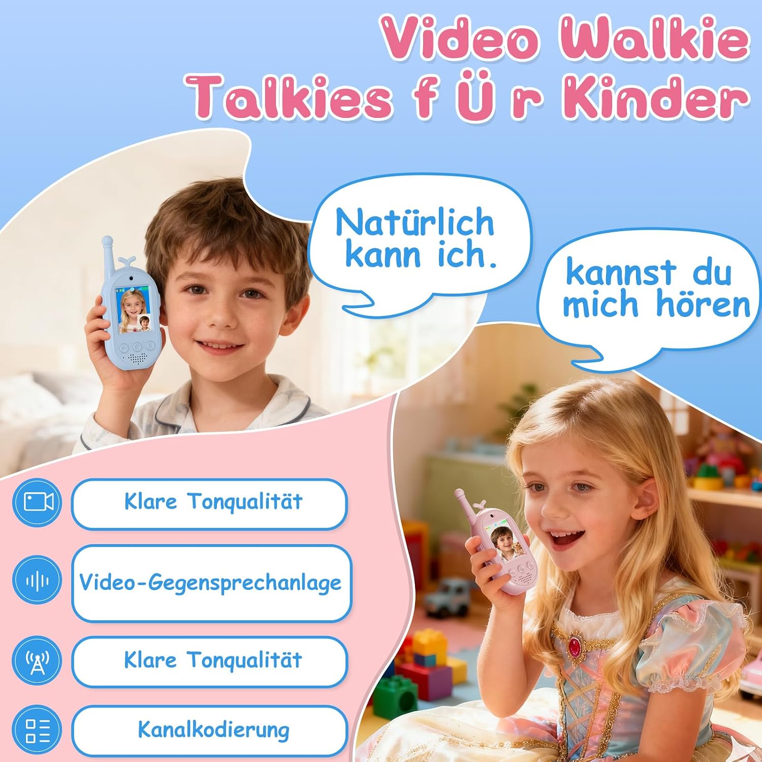 Detalle 2 de Video Walkie Talkie 2er Set đ