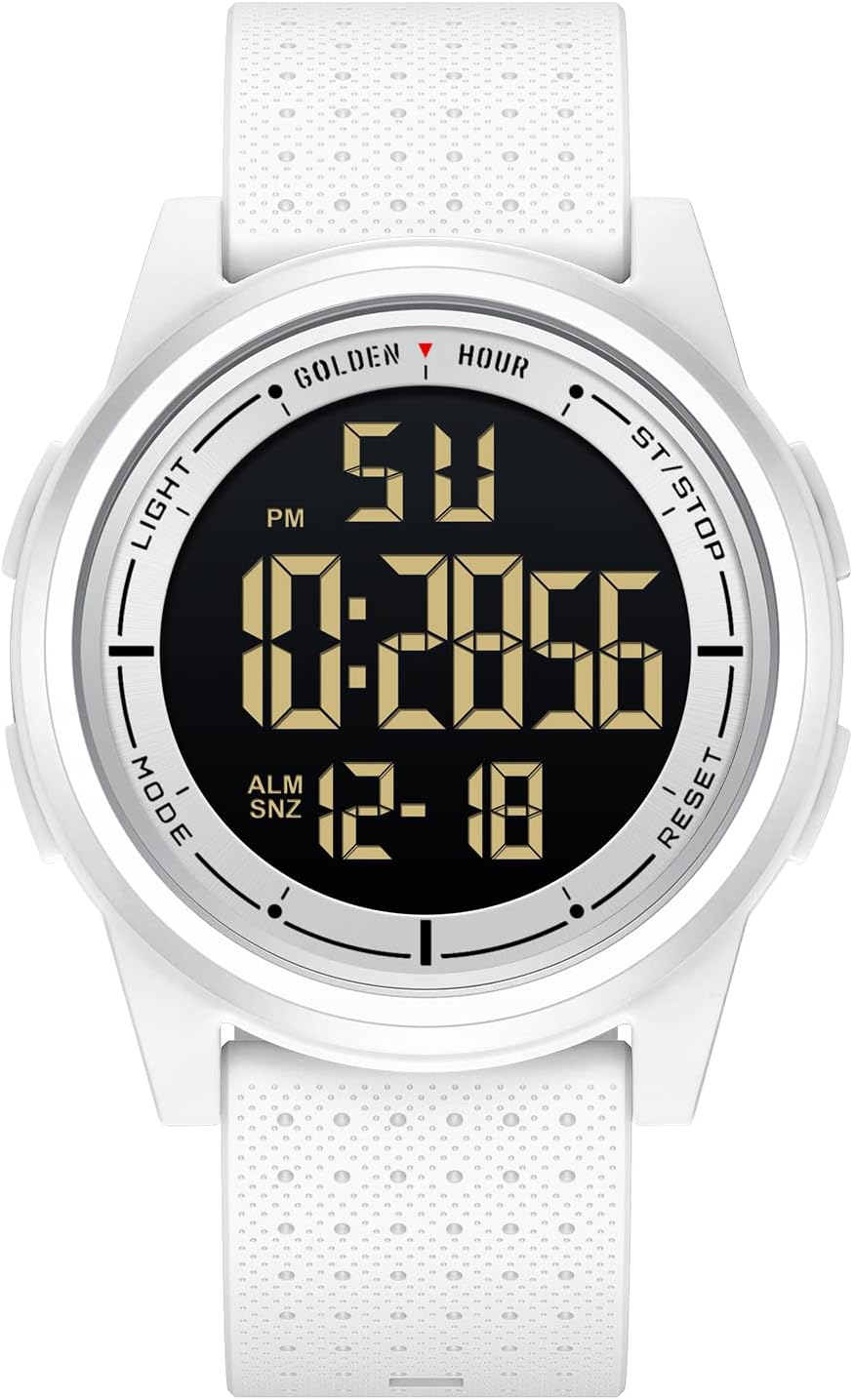 Detalle 2 de GOLDEN HOUR Ultradünne Minimalistische Sportuhr wasserdicht Digitaluhr