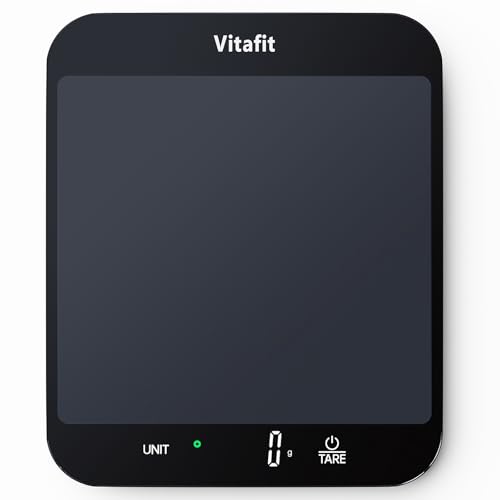 Detalle de Vitafit 15kg Bilancia Cucina Digitale – piattaforma 215x180 mm, precisione 1 g