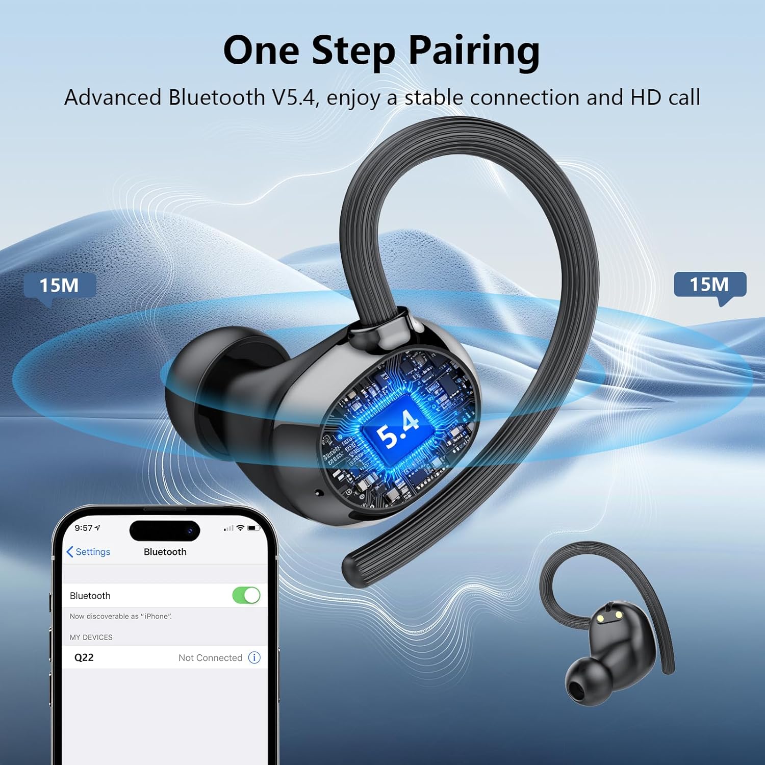 Thumbnail 3 de New 128H Bluetooth 5.4 Wireless Earbuds