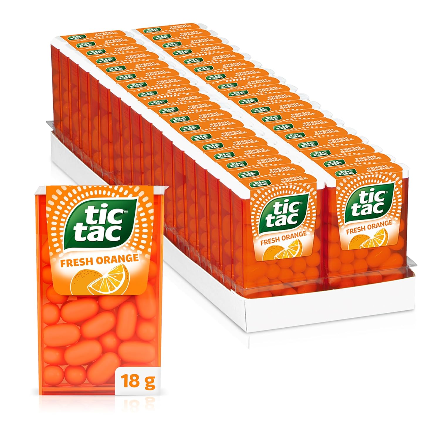 Thumbnail 6 de tic tac Fruity Mix – kunterbunter Früchte-Mix Dragees (Kirsch, Maracuja, Zitrone-Limette & Erdbeer-Minz) in wiederverschließbarer Packung, 36 x 18 g