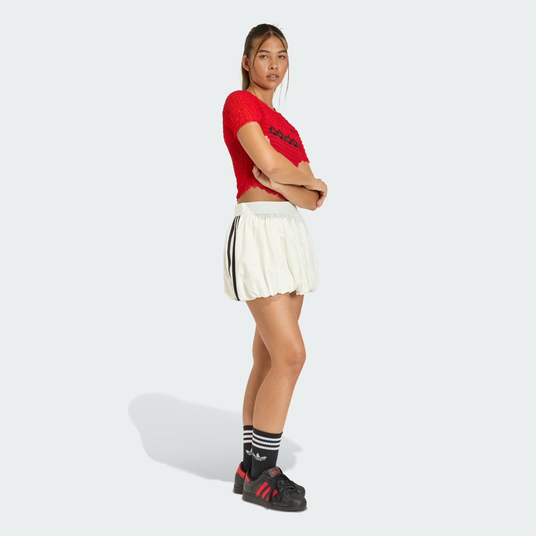 Thumbnail 2 de Falda Balloon de Adidas (Blanca) – estilo casual con toque urbano