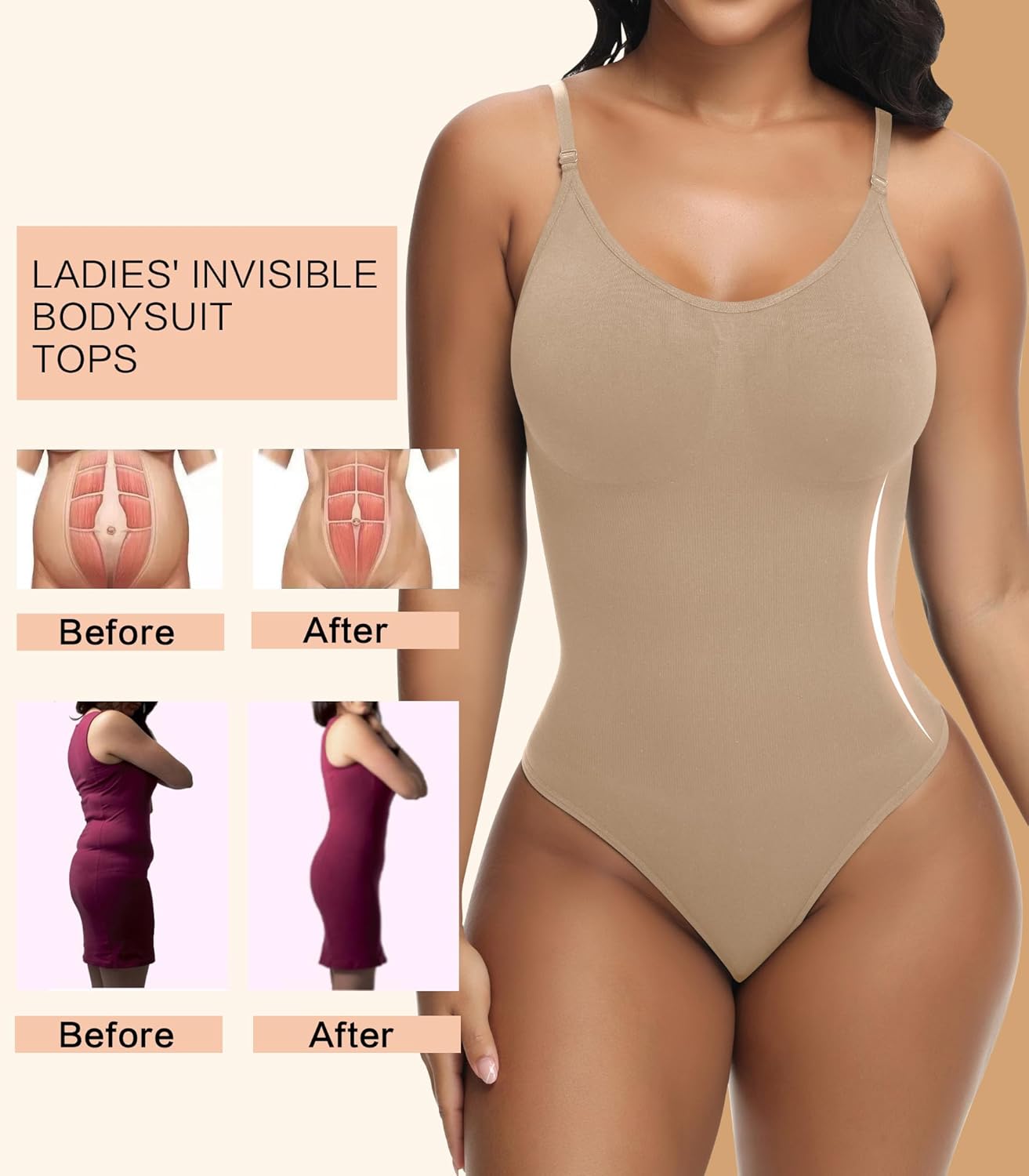 Thumbnail 3 de Breampot Shapewear Bauchweg Body mit 360°