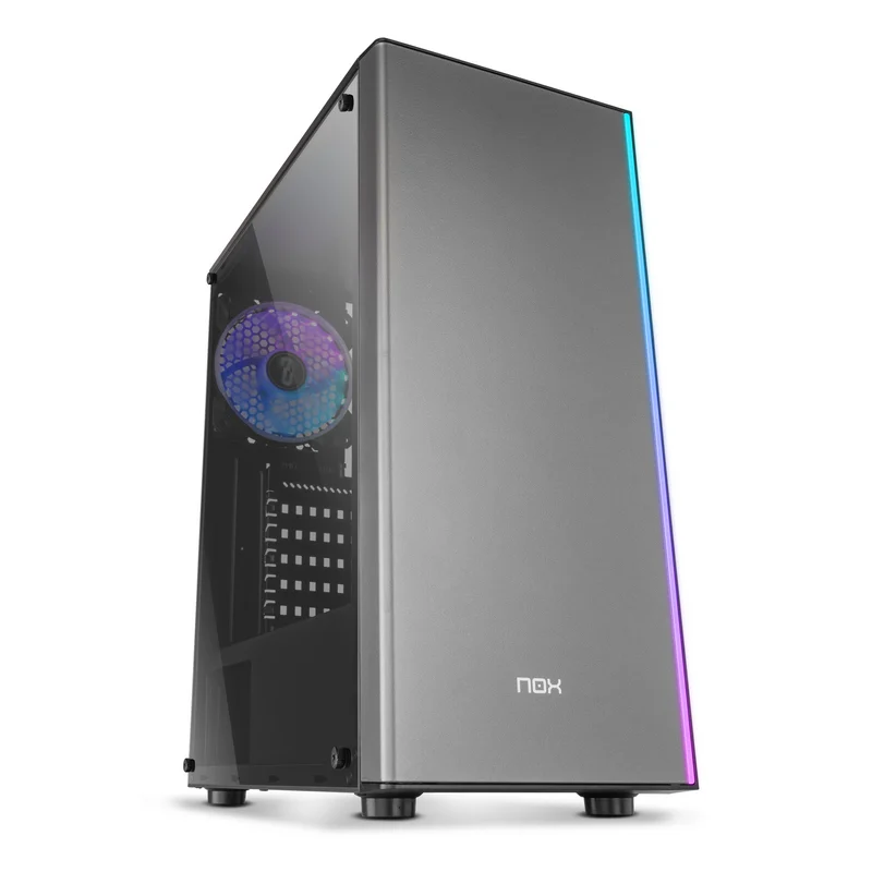Detalle de Nox Infinity Omega ARGB USB 3.0 con ventana