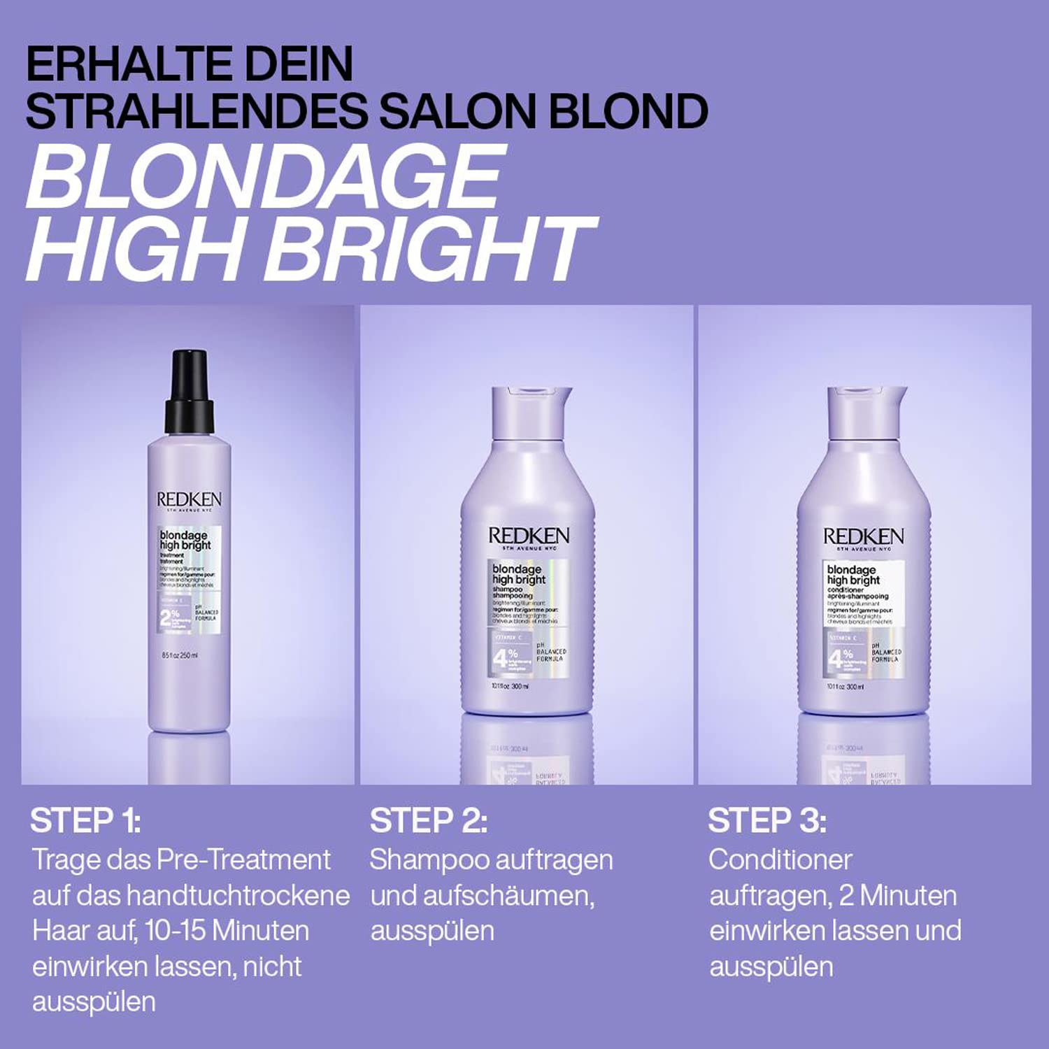 Thumbnail 2 de Redken High Bright Conditioner: Aufhellende Spülung für blondes Haar